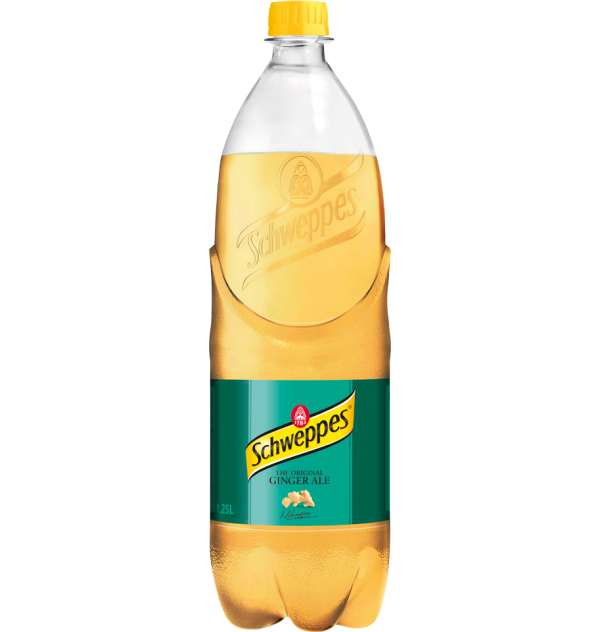 Schweppes Ginger Ale 125 cl pack shot 