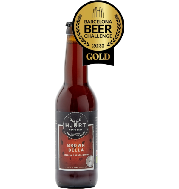 Hjort Beer Brown Bella 33 cl. flaske 24 stk.